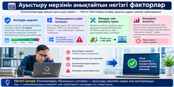 Ескі компьютер шаршатты ма? Мүмкін ауыстыру керек шығар