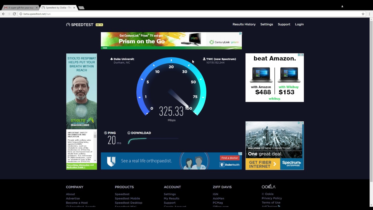 Inside Speedtest Image