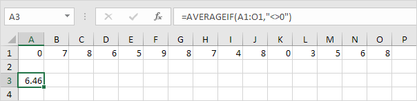 AVERAGEIF функциясы