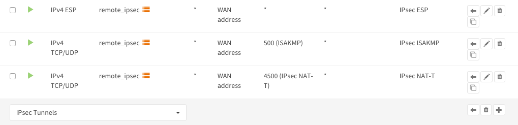 Firewall rule with alias