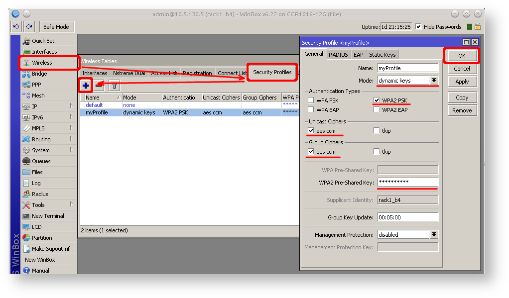 Security profile