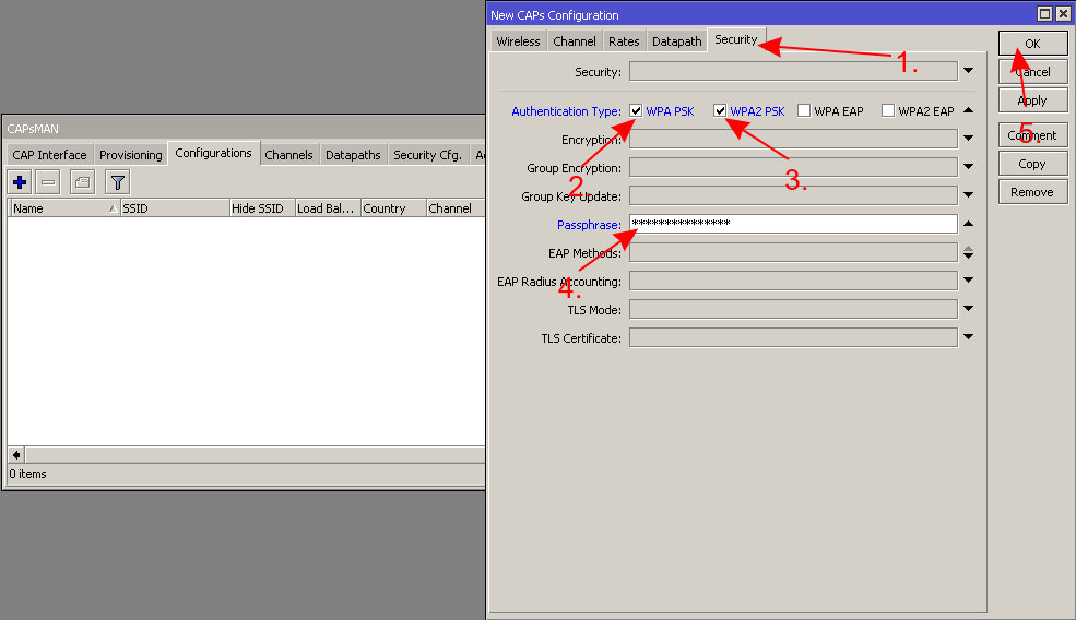 CAPsMAN қадам 3