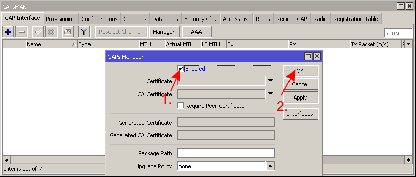 CAPsMAN қадам 5