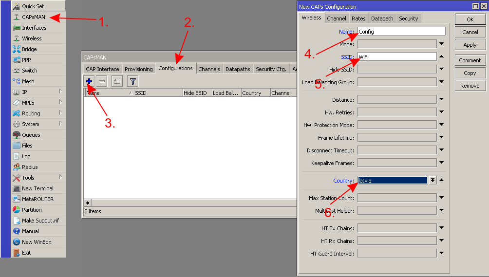 CAPsMAN қадам 1